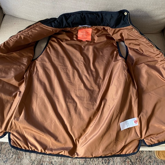 J. Crew Black Quilted Vest with Gold Accents (gently worn, excellent condition) - Picture 4 of 7